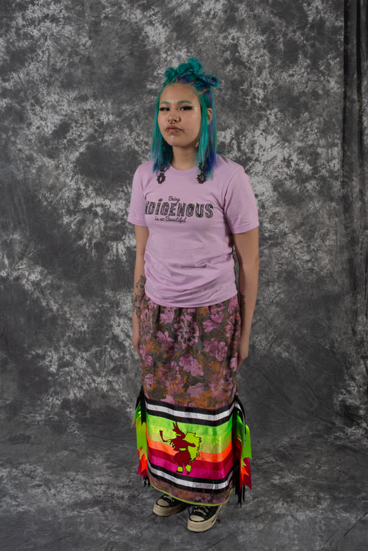 Lavender Being Indigenous Is So Beautiful Shirt