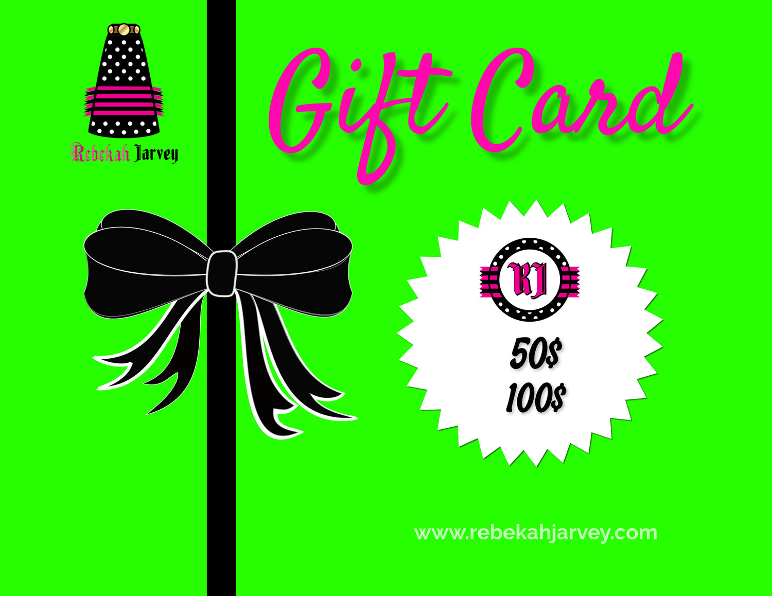 Rebekah Jarvey Gift Cards